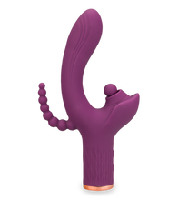 Load image into Gallery viewer, Funky triple stimulation rabbit vibrator