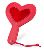 Fur-lined heart paddle