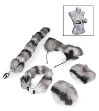 Load image into Gallery viewer, Furry cat costume set