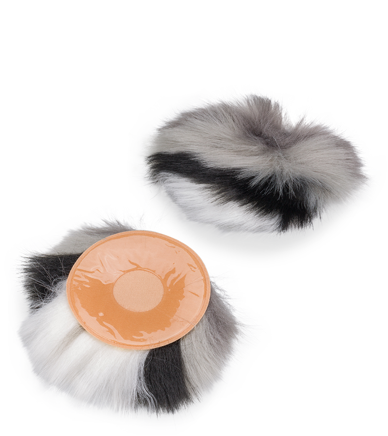 Furry cat costume set