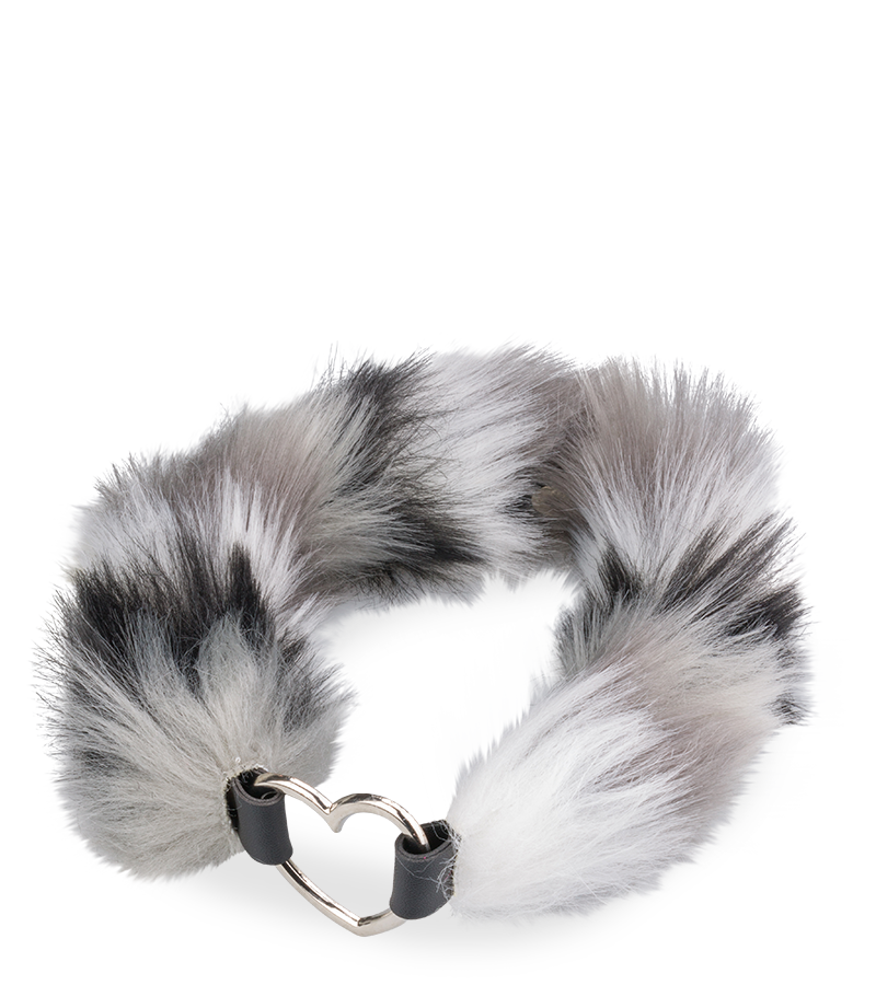 Furry cat costume set