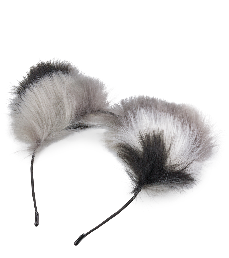 Furry cat costume set