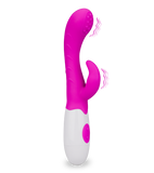 G-spot massaging rabbit vibrator
