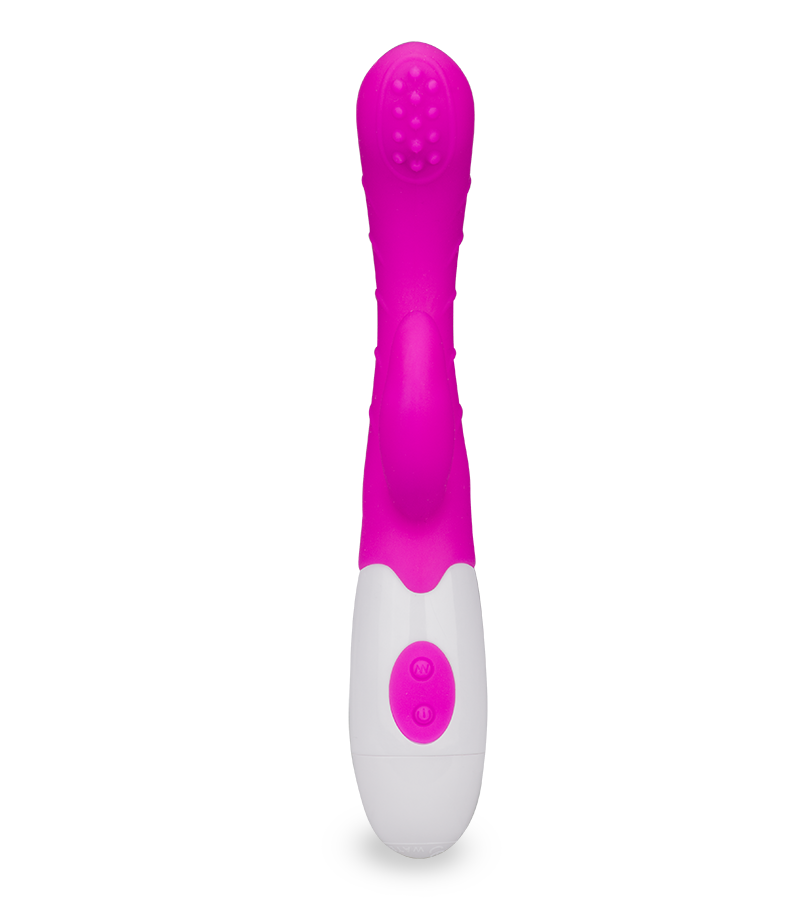 G-spot massaging rabbit vibrator