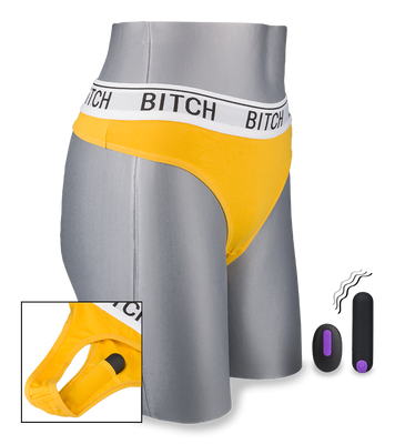 G-string with remote control vibrator