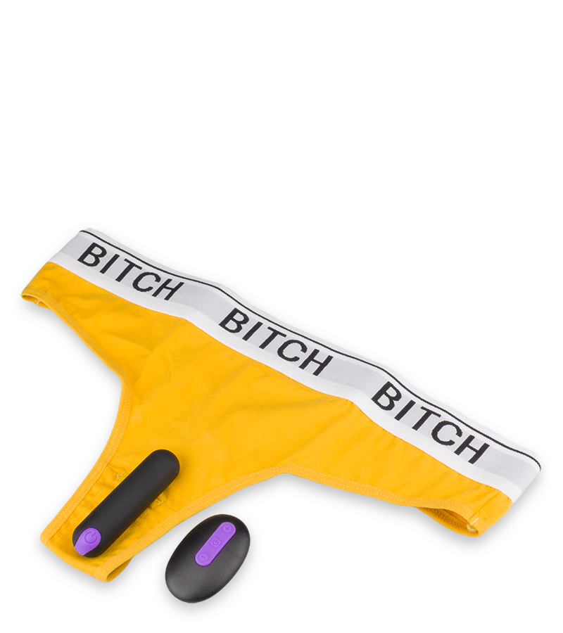 G-string with remote control vibrator