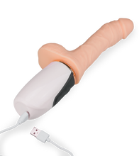 Load image into Gallery viewer, Gabriel telescopic and heated vibrating dildo