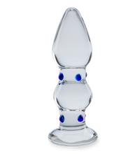 Load image into Gallery viewer, Gem glass anal plug
