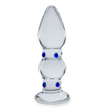 Gem glass anal plug