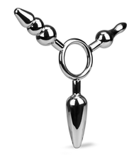 Load image into Gallery viewer, Geode triple metal butt plug