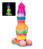German Shepherd glow-in-the-dark suction-cup dog dildo