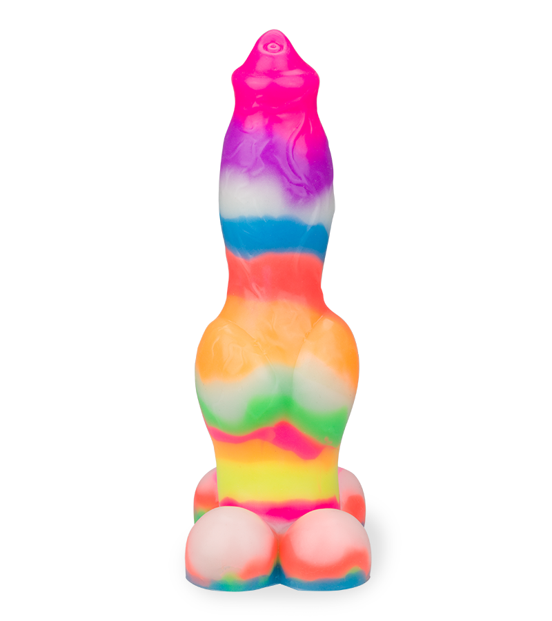 German Shepherd glow-in-the-dark suction-cup dog dildo
