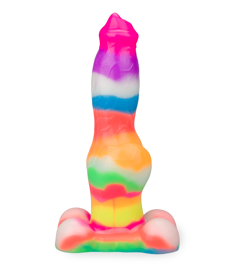 German Shepherd glow-in-the-dark suction-cup dog dildo