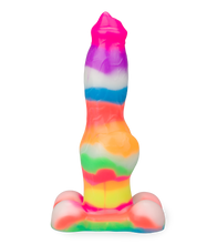 Load image into Gallery viewer, German Shepherd glow-in-the-dark suction-cup dog dildo