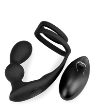 Load image into Gallery viewer, Gia vibrating prostate massager with double cock ring