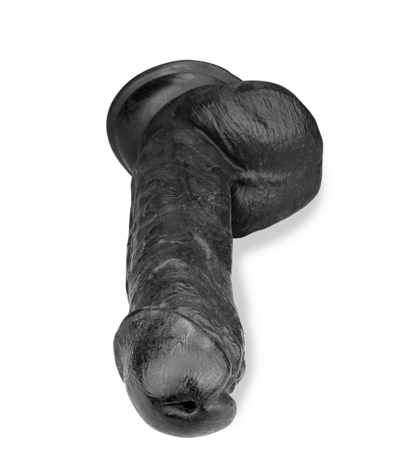 Giant ejaculating suction-cup dildo