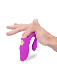 Load image into Gallery viewer, Ginger remote-controlled double-stimulation finger vibrator