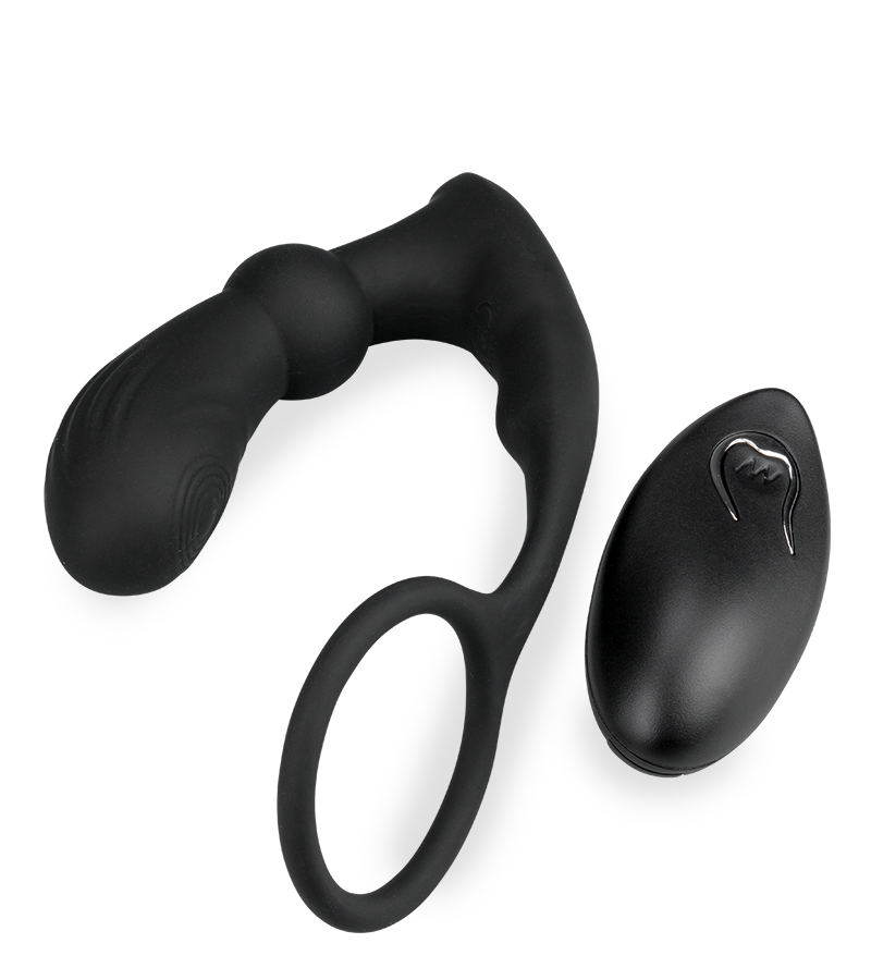 Gio throbbing prostate massager with cock ring