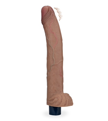 Giuseppe realistic silicone vibrating dildo 9.50 inches