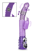 Load image into Gallery viewer, Glitter Penguin up and down rabbit vibrator