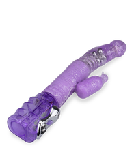 Load image into Gallery viewer, Glitter Penguin up and down rabbit vibrator