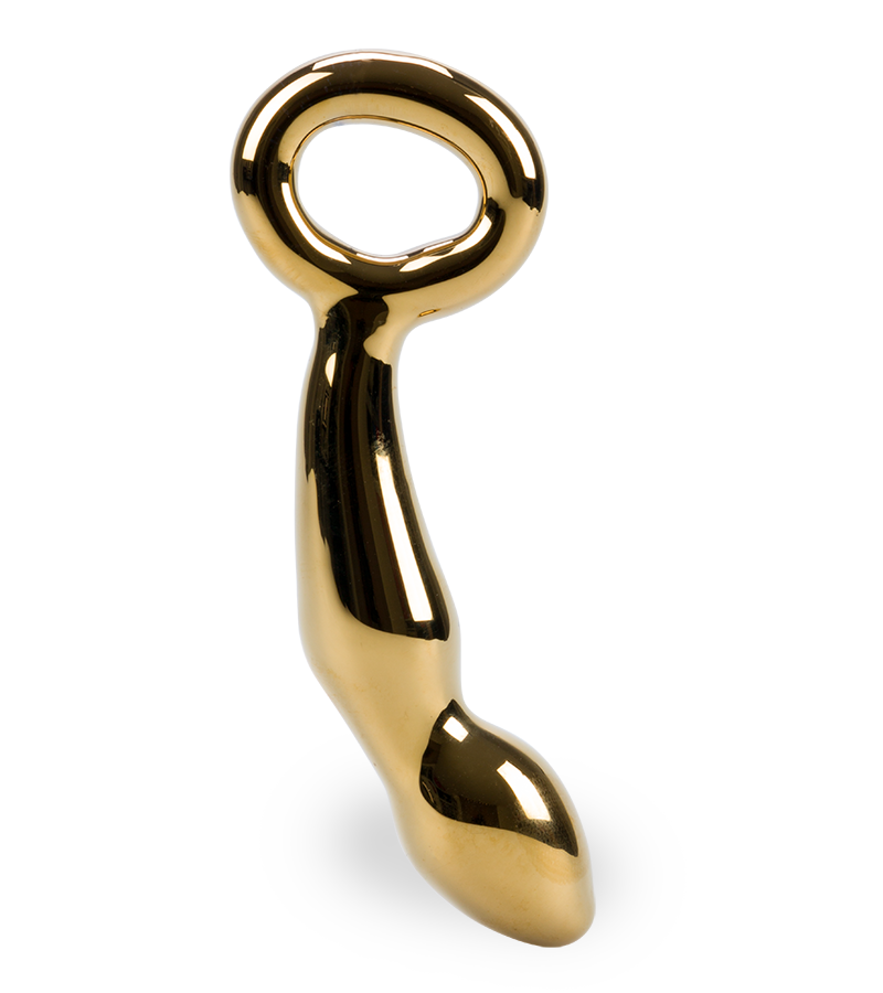 Gold Digger glass dildo