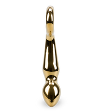 Load image into Gallery viewer, Gold Digger glass dildo
