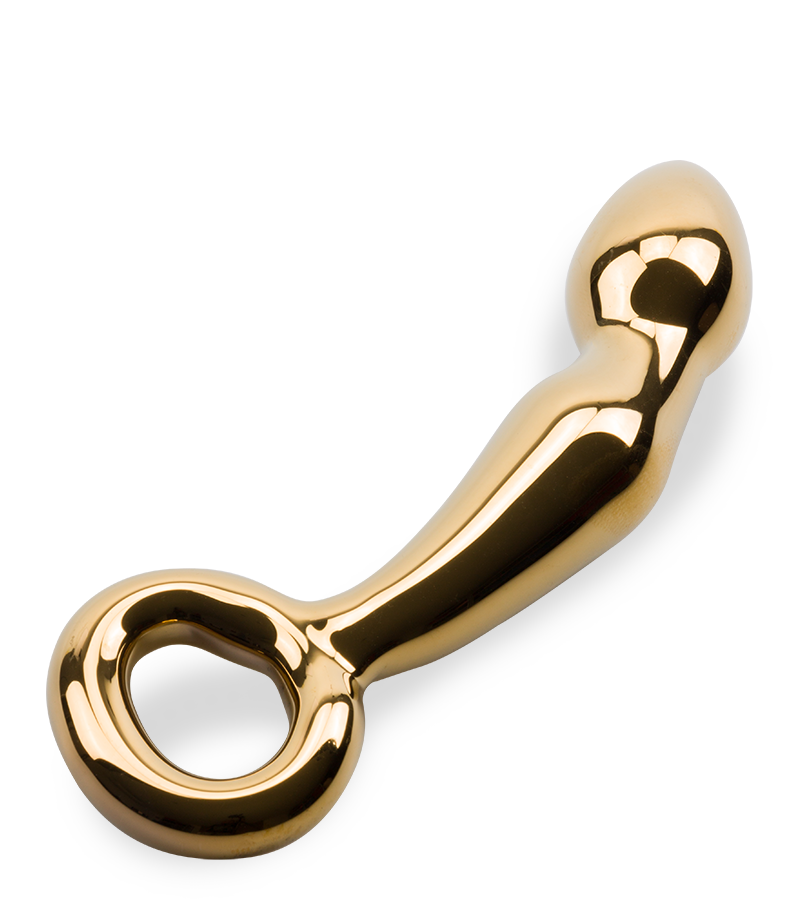 Gold Digger glass dildo
