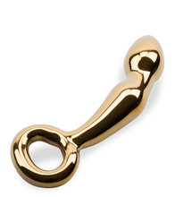 Load image into Gallery viewer, Gold Digger glass dildo