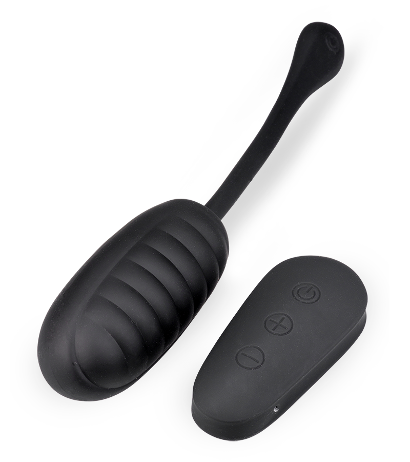 Gold vibrating love egg with wireless remote control