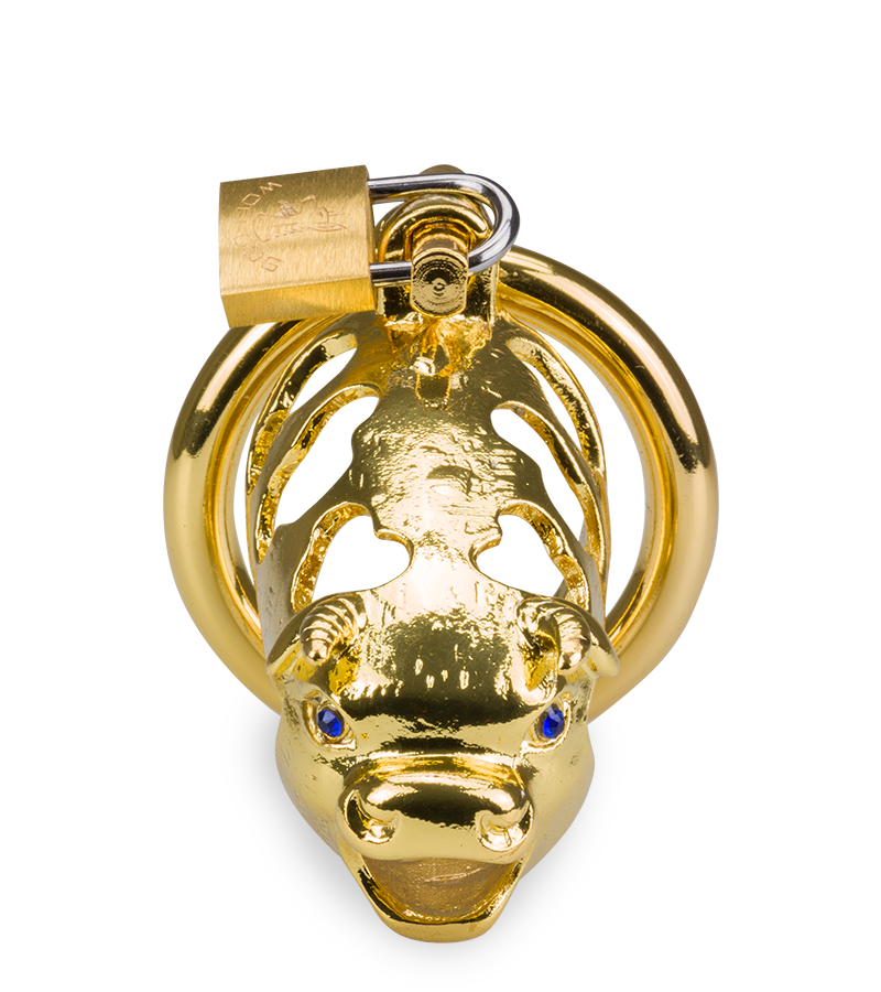 Golden Ox Chinese zodiac penis chastity cage