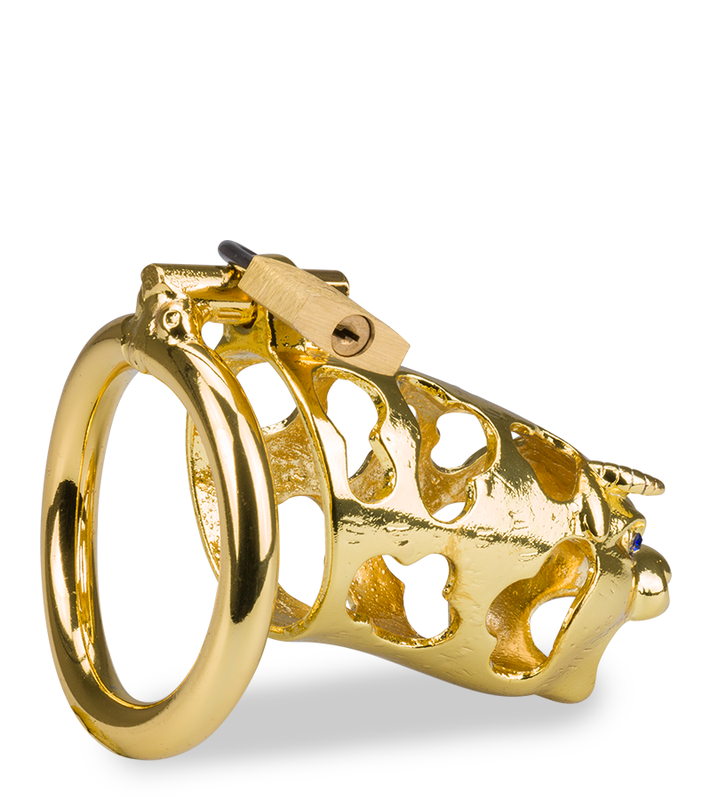 Golden Ox Chinese zodiac penis chastity cage