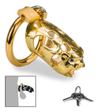 Golden Pig Chinese zodiac penis chastity cage