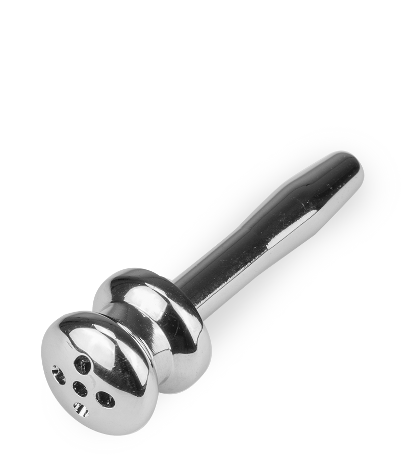 Golden Shower pierced penis plug