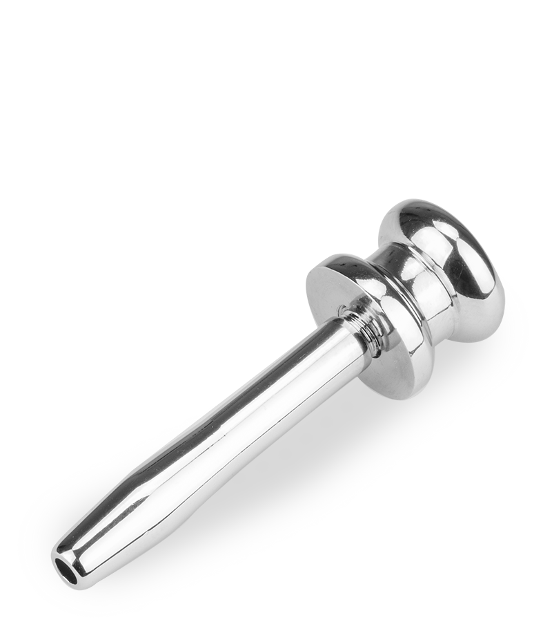 Golden Shower pierced penis plug