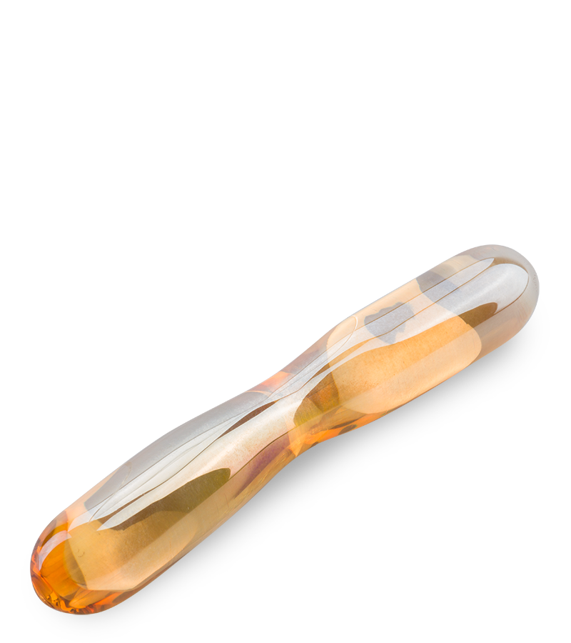 Goldie glass dildo