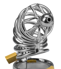 Load image into Gallery viewer, Guantanamo penis chastity cage and urethra plug