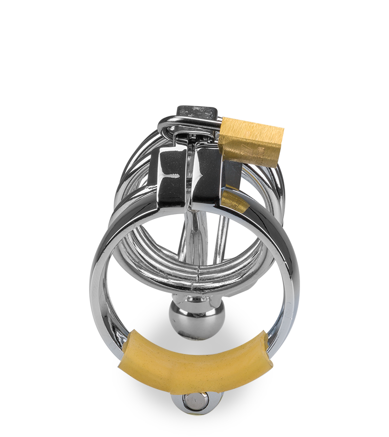 Guantanamo penis chastity cage and urethra plug