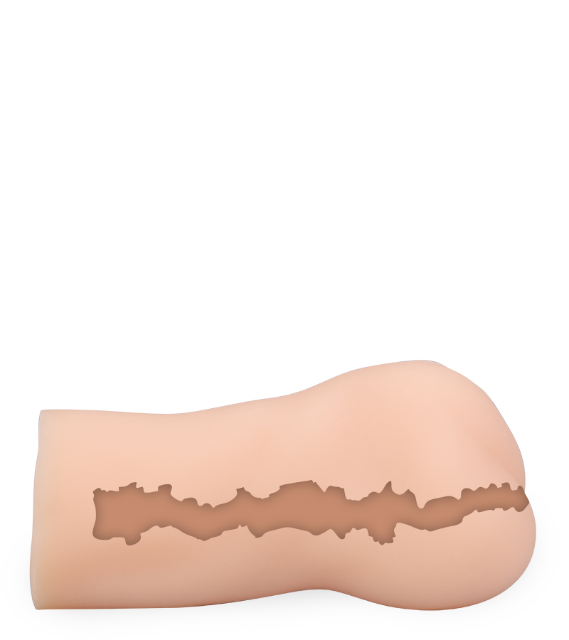 Gwen realistic vibrating vagina masturbator