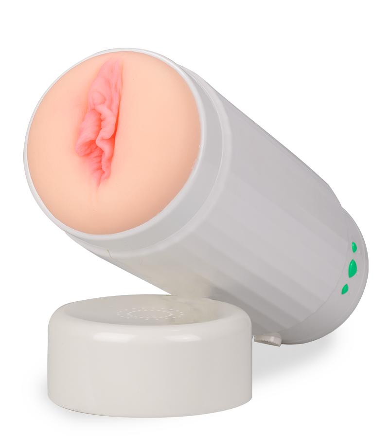 Hands-free masturbator belt with vagina sleeve