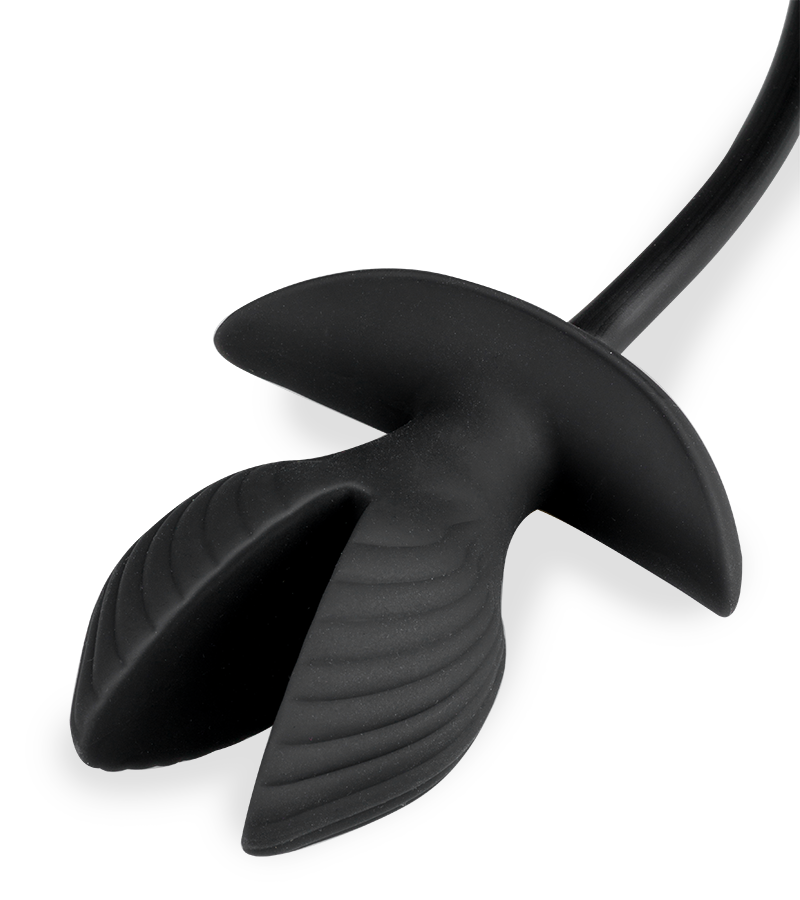 Hatch vibrating inflatable silicone plug