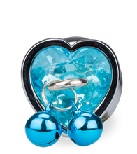 Load image into Gallery viewer, Heart-shaped rosebud anal jewel with bells
