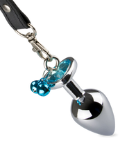 Load image into Gallery viewer, Heart-shaped rosebud anal jewel with bells