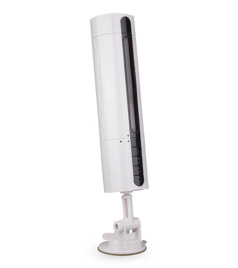 Heated blow job masturbator with audio function