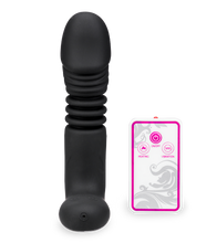 Load image into Gallery viewer, Heated thrusting and vibrating dildo