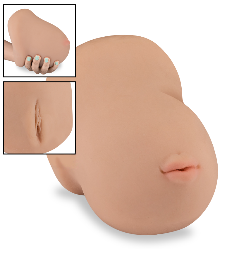 Heavenly H-cup breast and blow job masturbator