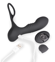 Load image into Gallery viewer, Hero vibrating prostate massager with cock rings