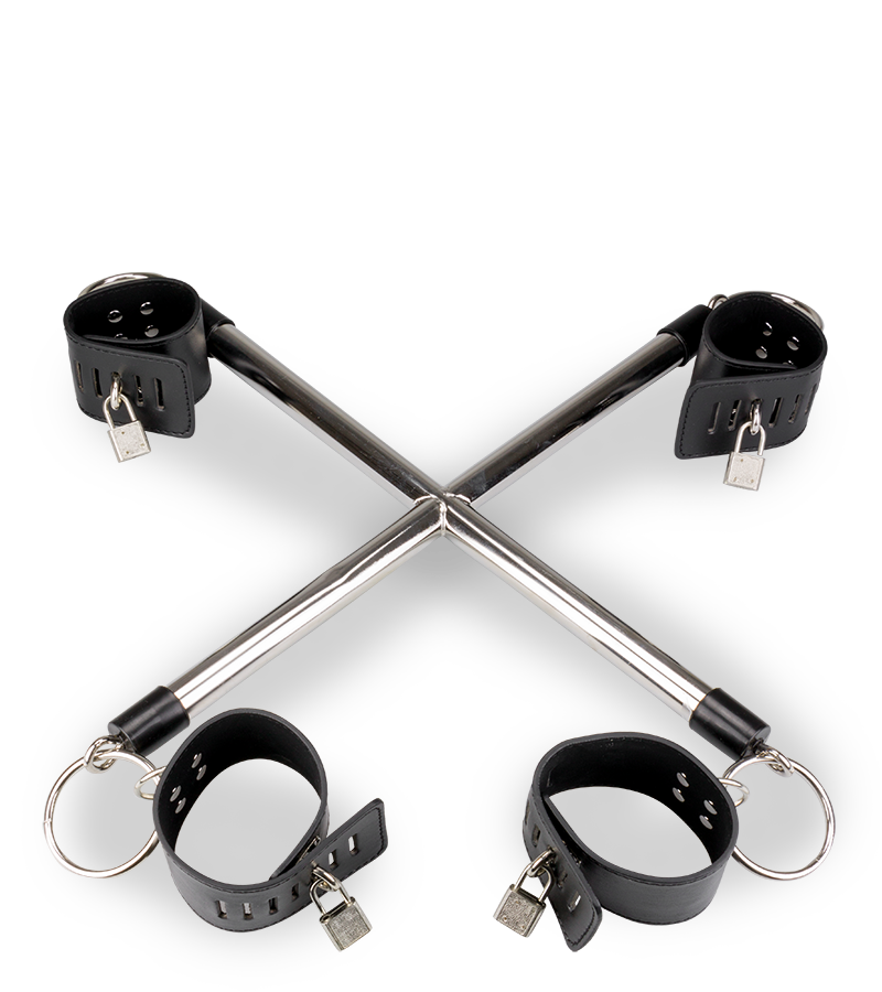 Hogtie crossbar wrist and ankle restraints