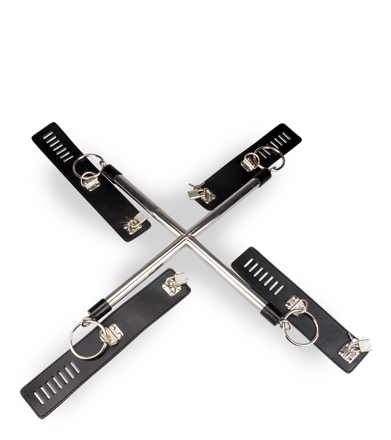 Hogtie crossbar wrist and ankle restraints