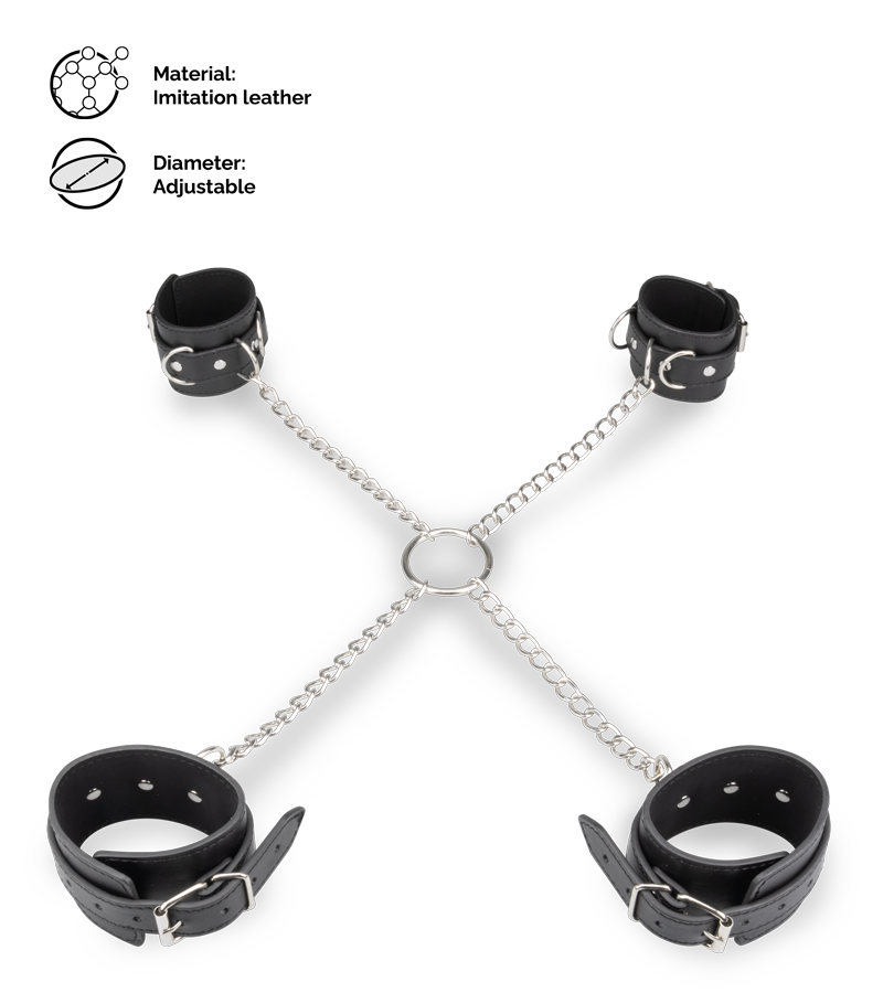 Hogtie wrist and ankle restraints